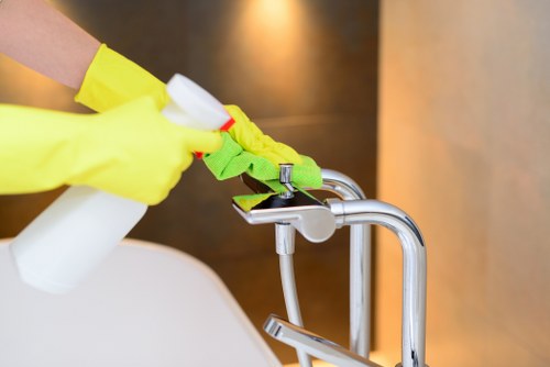 Detailed carpet cleaning process for a home interior in N2