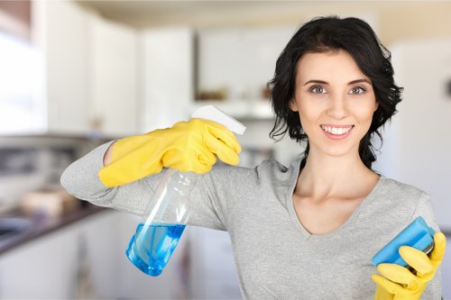 Local cleaners preparing a North London property for handover