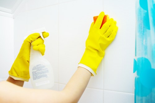 Professional cleaning of shared corridors and lift areas in N2
